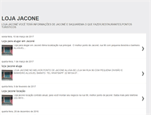 Tablet Screenshot of lojajacone.blogspot.com