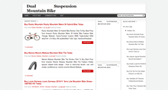 Desktop Screenshot of dual-suspension-mountain-bike.blogspot.com