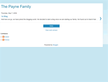 Tablet Screenshot of dtpaynefamily.blogspot.com