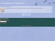 Tablet Screenshot of matrimoniocanonico.blogspot.com