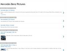 Tablet Screenshot of mercedes-benz-pictures.blogspot.com