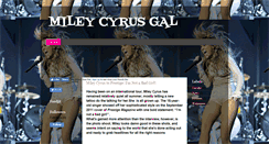 Desktop Screenshot of mileycyrusgal.blogspot.com