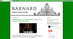 Desktop Screenshot of barnardfirstyear.blogspot.com