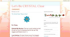 Desktop Screenshot of letsbecrystalclear.blogspot.com