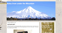 Desktop Screenshot of notesfromunderthemountain.blogspot.com