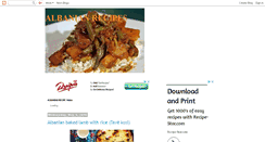 Desktop Screenshot of albanian-recipes.blogspot.com