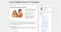 Desktop Screenshot of cinsellik-saglik.blogspot.com