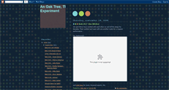 Desktop Screenshot of anoaktreetheexperiment.blogspot.com