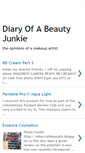 Mobile Screenshot of diaryofabeautyjunkie.blogspot.com