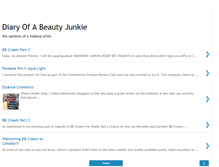 Tablet Screenshot of diaryofabeautyjunkie.blogspot.com