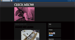 Desktop Screenshot of checkmeowt.blogspot.com