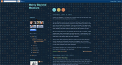 Desktop Screenshot of mercybeyondmeasure.blogspot.com