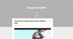 Desktop Screenshot of benjaminbuffett.blogspot.com