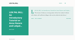 Desktop Screenshot of lokpalbill-india.blogspot.com