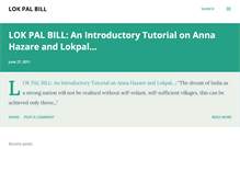 Tablet Screenshot of lokpalbill-india.blogspot.com