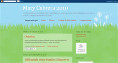 Desktop Screenshot of marycabrera2010.blogspot.com