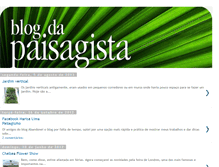 Tablet Screenshot of blogdapaisagista.blogspot.com