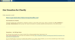 Desktop Screenshot of ourdonationforcharity.blogspot.com