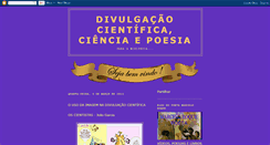Desktop Screenshot of cinciaepoesia.blogspot.com