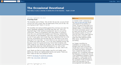 Desktop Screenshot of occasionaldevotional.blogspot.com