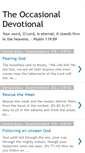 Mobile Screenshot of occasionaldevotional.blogspot.com