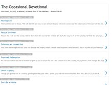 Tablet Screenshot of occasionaldevotional.blogspot.com