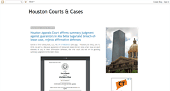 Desktop Screenshot of houston-courts-and-cases.blogspot.com