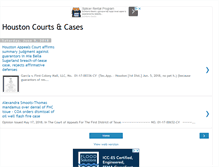 Tablet Screenshot of houston-courts-and-cases.blogspot.com