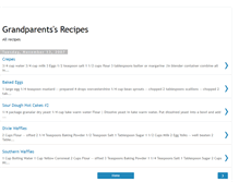Tablet Screenshot of grandparents-recipes.blogspot.com
