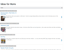 Tablet Screenshot of ideas-for-moms.blogspot.com