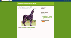 Desktop Screenshot of caballospasofino.blogspot.com