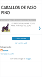 Mobile Screenshot of caballospasofino.blogspot.com