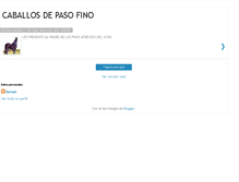 Tablet Screenshot of caballospasofino.blogspot.com