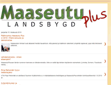 Tablet Screenshot of maaseutuplus.blogspot.com