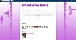 Desktop Screenshot of dollaradaymeals.blogspot.com