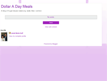 Tablet Screenshot of dollaradaymeals.blogspot.com