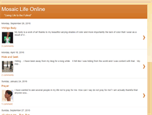 Tablet Screenshot of mosaiclifeonline.blogspot.com