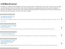 Tablet Screenshot of in-sub-ordination.blogspot.com