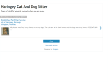 Tablet Screenshot of haringeycatsitter.blogspot.com