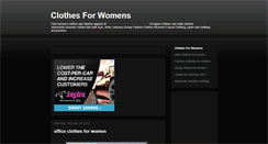 Desktop Screenshot of clothesforwomens.blogspot.com