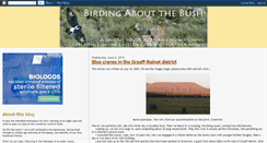 Desktop Screenshot of birdingaboutthebush.blogspot.com