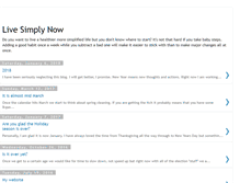 Tablet Screenshot of livesimplynow.blogspot.com