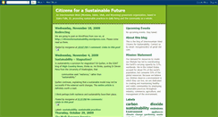 Desktop Screenshot of citizensforsustainability.blogspot.com