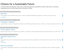 Tablet Screenshot of citizensforsustainability.blogspot.com