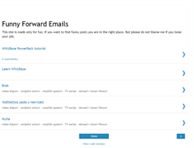 Tablet Screenshot of fun-forward-emails.blogspot.com