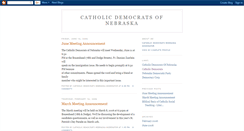 Desktop Screenshot of catholicdemocratsofnebraska.blogspot.com