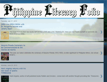 Tablet Screenshot of philippineliteraryfolio.blogspot.com