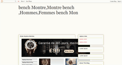 Desktop Screenshot of benchmontremontrebenchhommesfem.blogspot.com