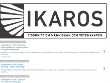 Tablet Screenshot of ikarosnyhetsbrev.blogspot.com