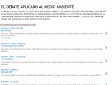 Tablet Screenshot of eldebateaplicadoalmedioambiente.blogspot.com